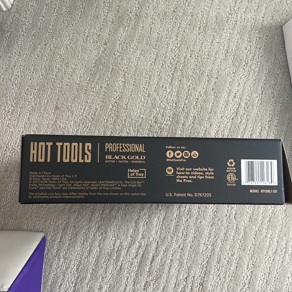 Black and gold hot tools 1” curl bar - Picture 5 of 5